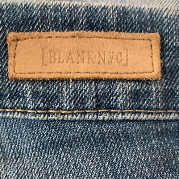Blank NYC Boyfriend Distressed Jeans Revolve 6 28 Blue Flavor Savor - Picture 7 of 9